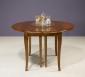 Table ronde à volets DIAMETRE 120 réalisée en Merisier massif de style Louis Philippe 5 allonges de 40 cm Table ronde à volets diam.120 